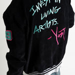 Corduroy Towel Patch Bomber