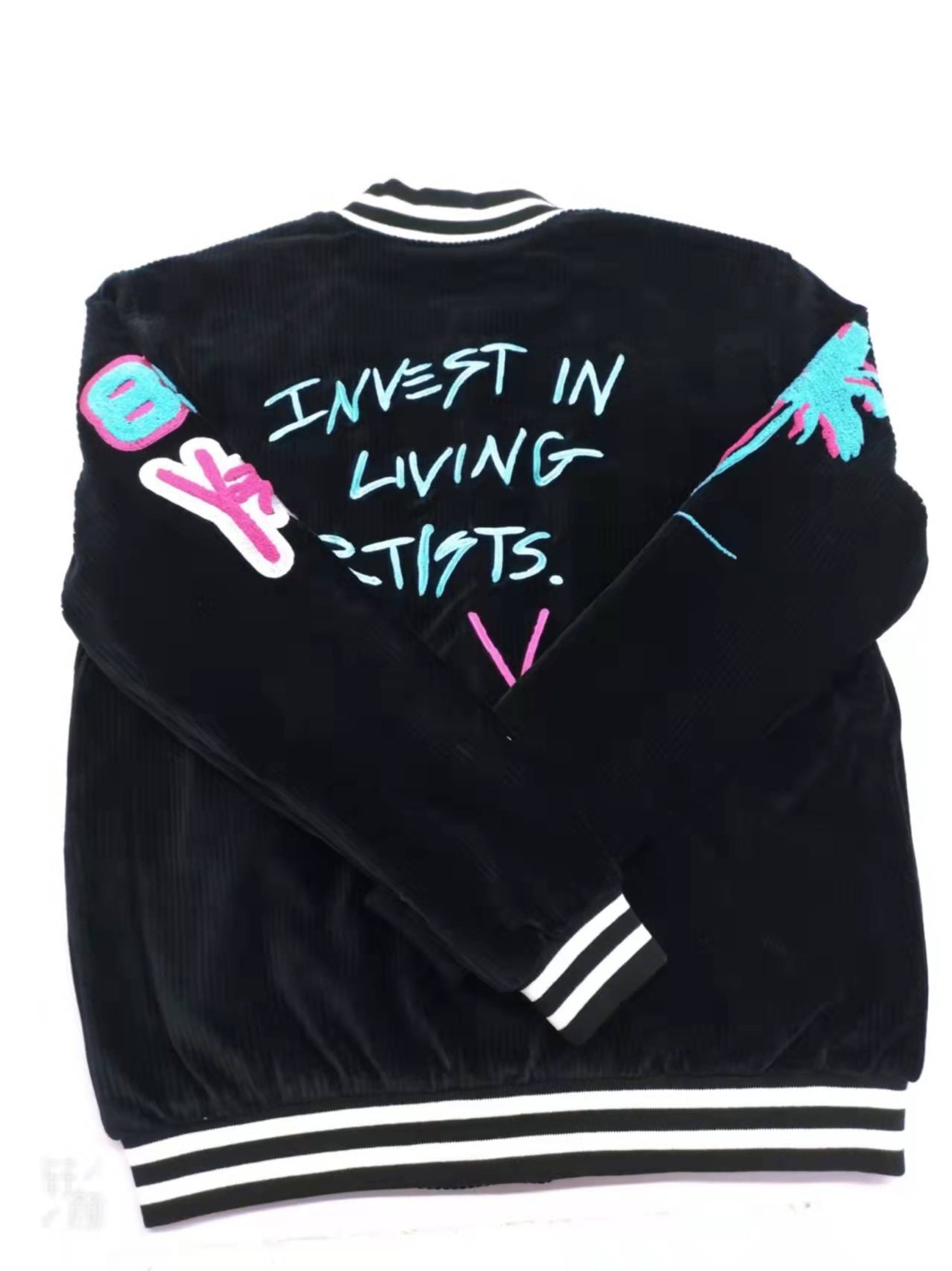 Corduroy Towel Patch Bomber