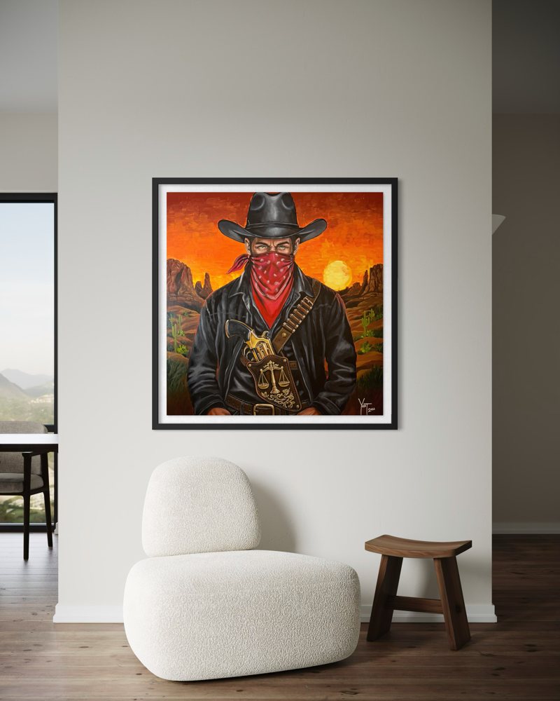 Framed Gunslinger print edition by Yost